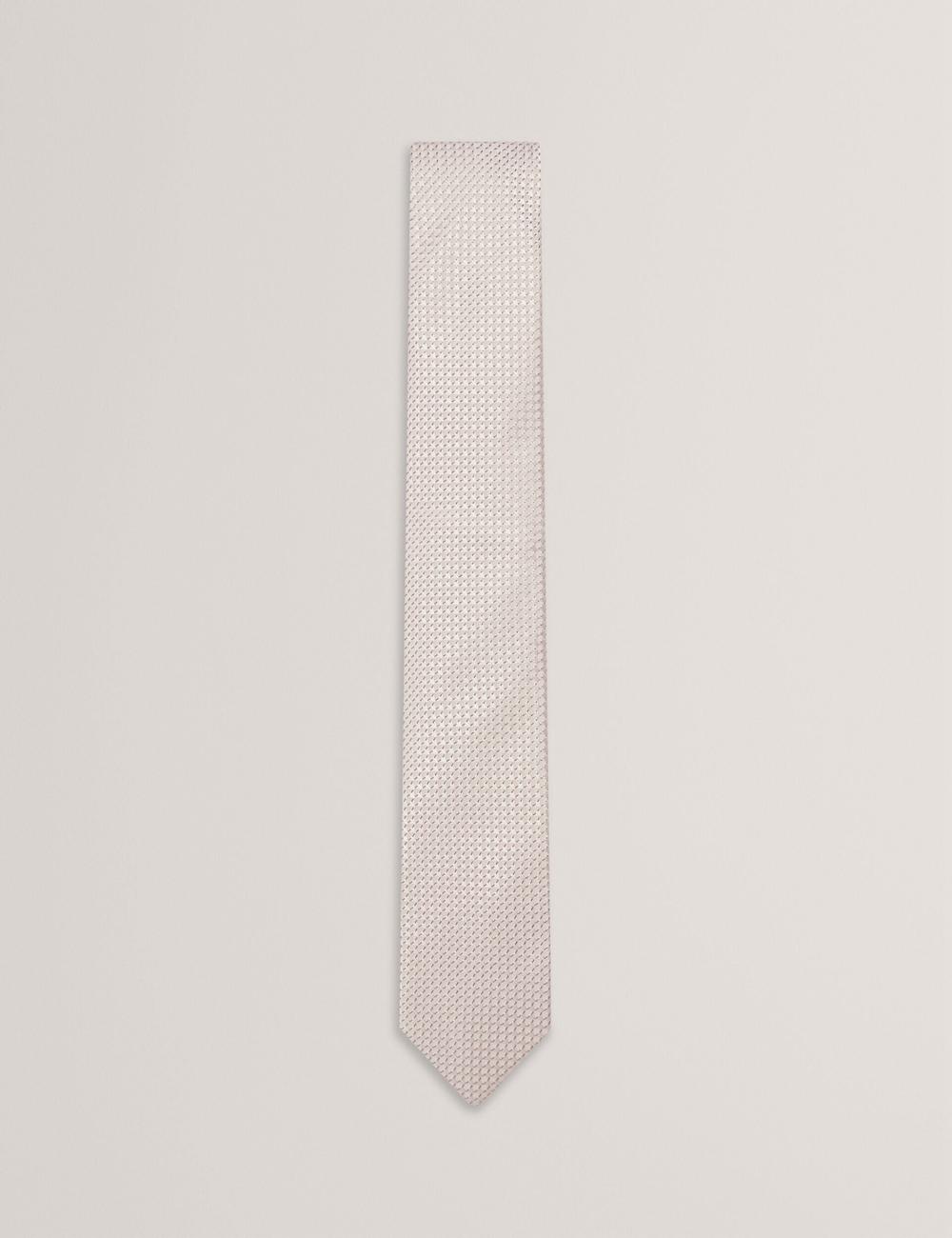 Corbatas Ted Baker CANEDON - Textured Tonal Weave Silk Hombre Stone | PJXH-27568