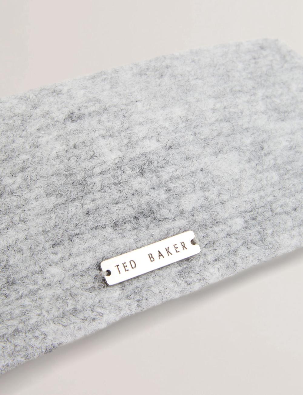 Diadema Ted Baker PENAOPA - Rhinestone Detail Knitted Mujer Gris | RZIU-64032