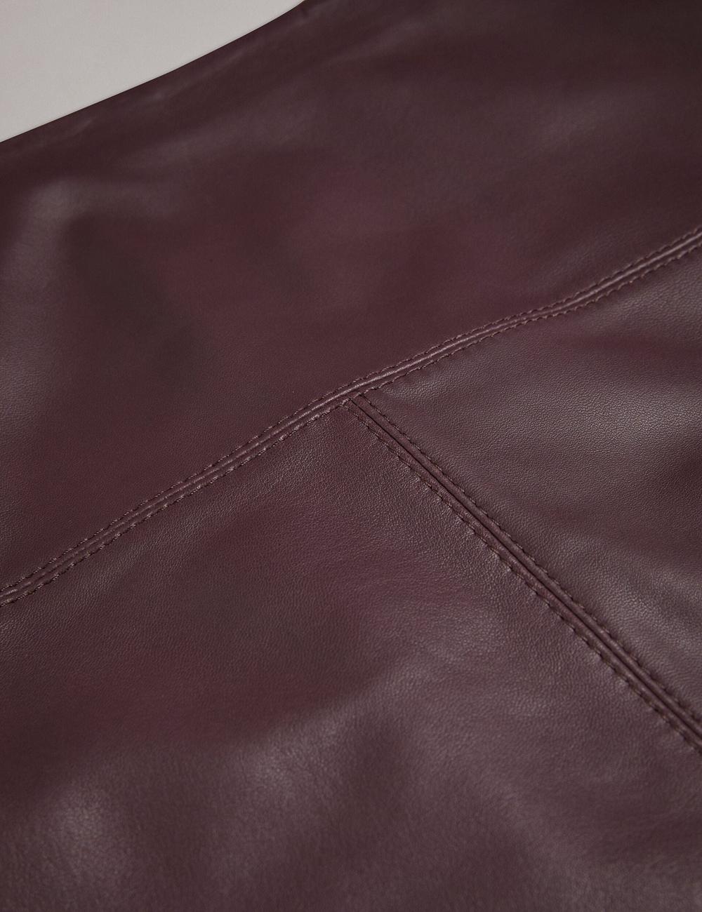 Falda Ted Baker VALIAT - A-Line Leather Mujer Rojas | QMXK-70839