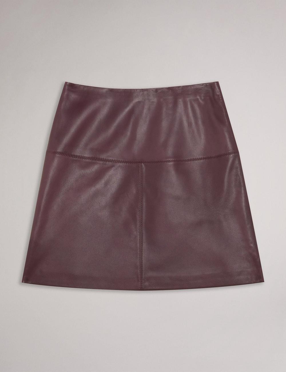 Falda Ted Baker VALIAT - A-Line Leather Mujer Rojas | QMXK-70839