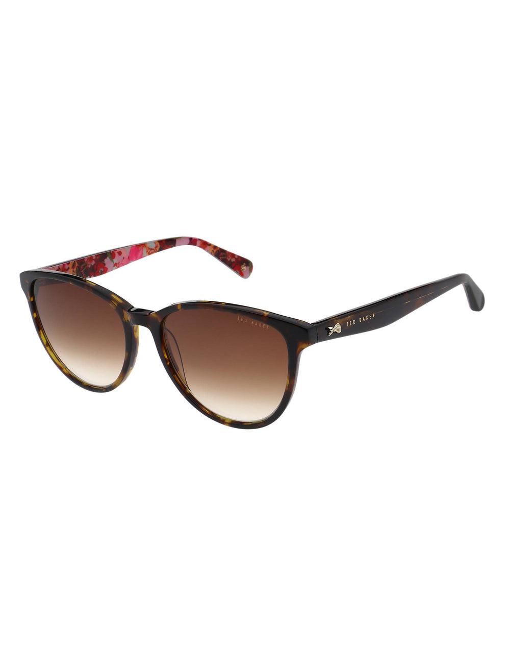 Gafas de Sol Ted Baker FLORI - Classic Round Print Detail Mujer Marrones | MXTK-97825