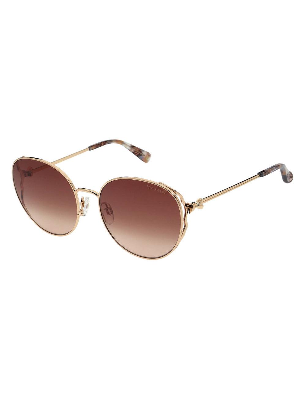 Gafas de Sol Ted Baker LAKE - Round Metal Frame Bow Detail Mujer Rosas | JKXP-03219