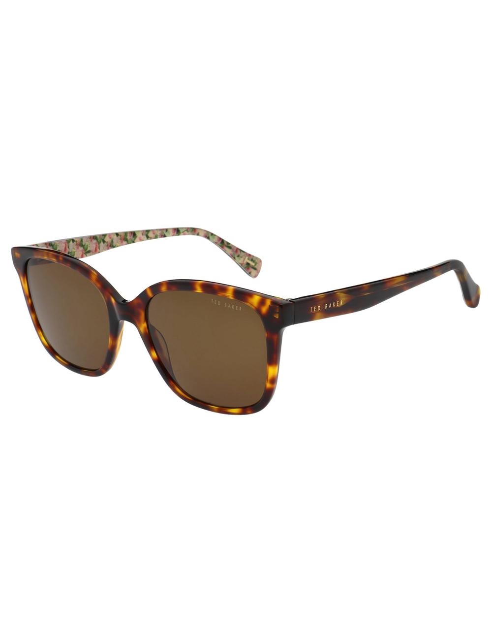 Gafas de Sol Ted Baker SHANEY - Classic Square Print Detail Mujer Marrones | YJVD-98147