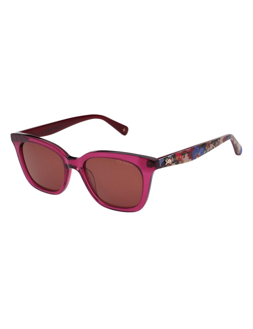 Gafas de Sol Ted Baker TYDE - Square Cat Eye Print Detail Mujer Raspberry | UNCH-91248