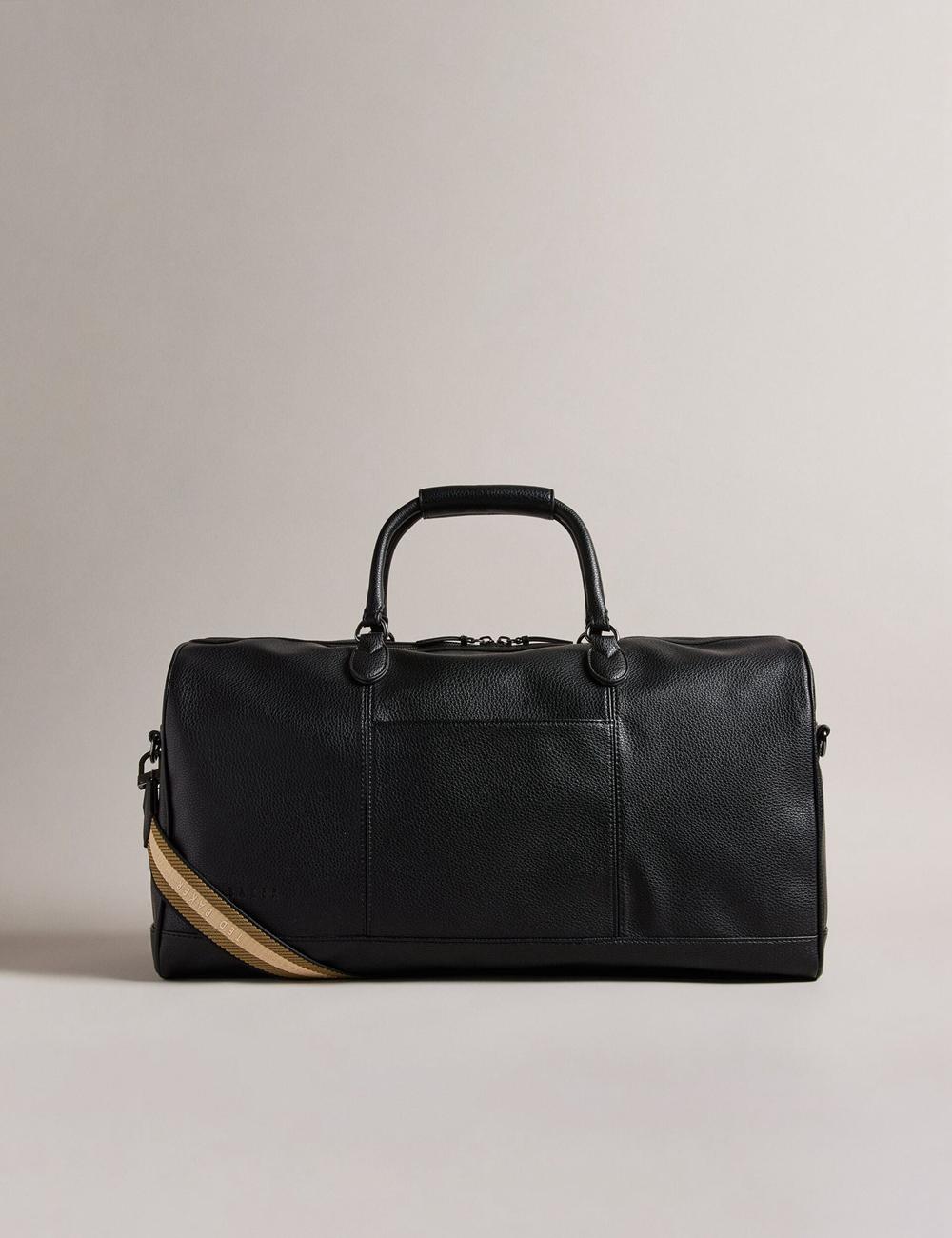 Holdall Bags Ted Baker KALVIN - Webbing Faux Leather Hombre Negras | WRTK-03678
