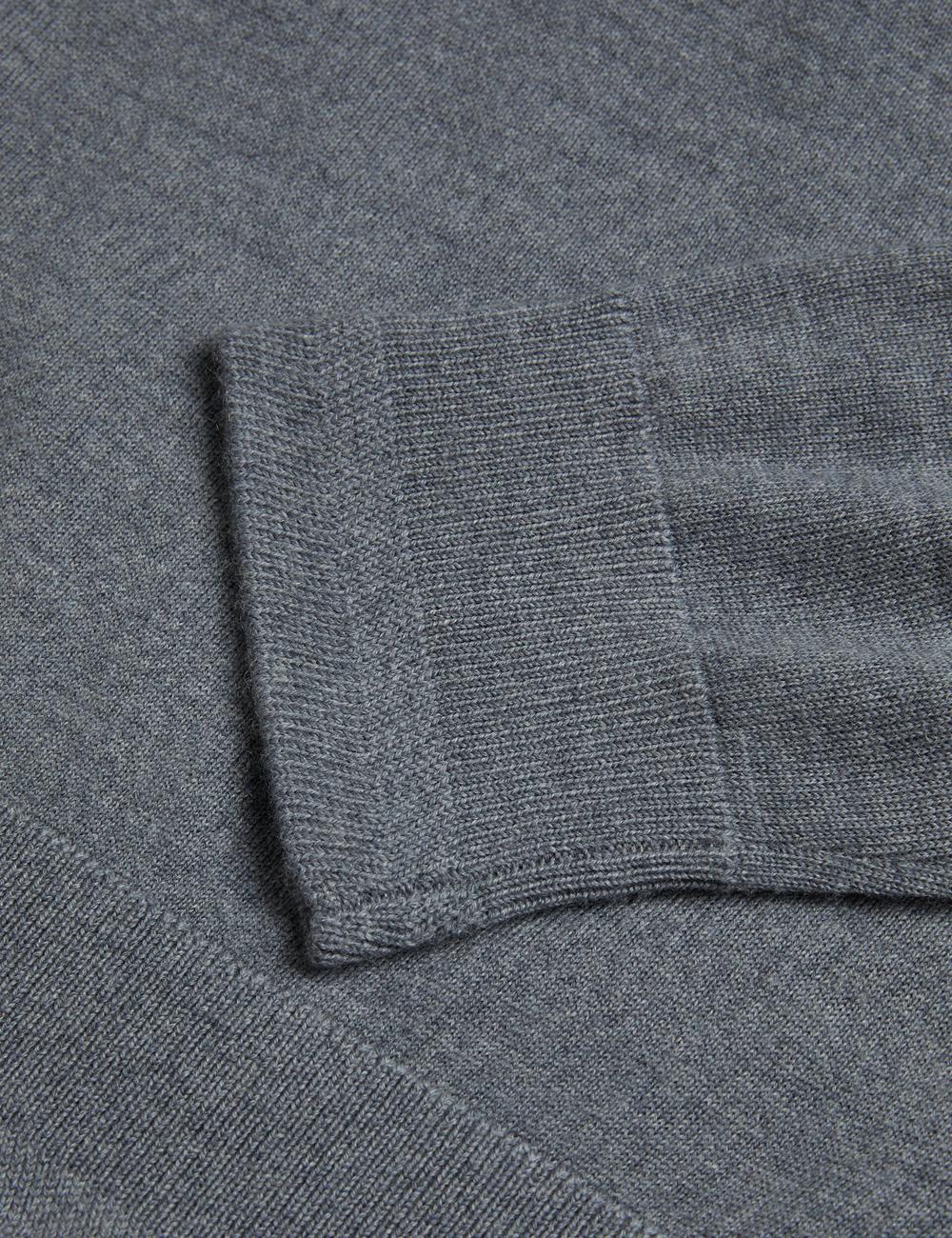 Jerséis Ted Baker CARNBY - Pure Wool Crew Neck Hombre Charcoal | EYNJ-41093