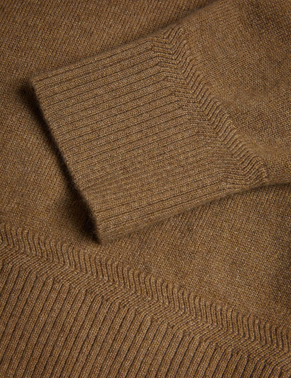 Jerséis Ted Baker KAROLT - Cashmere Knit Long Sleeve Top Hombre Marrones | ROHA-03569