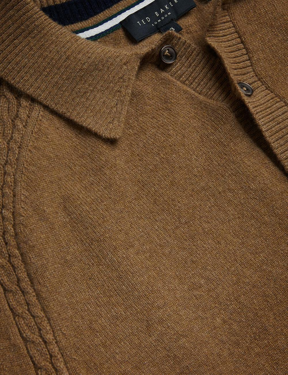 Jerséis Ted Baker KAROLT - Cashmere Knit Long Sleeve Top Hombre Marrones | ROHA-03569