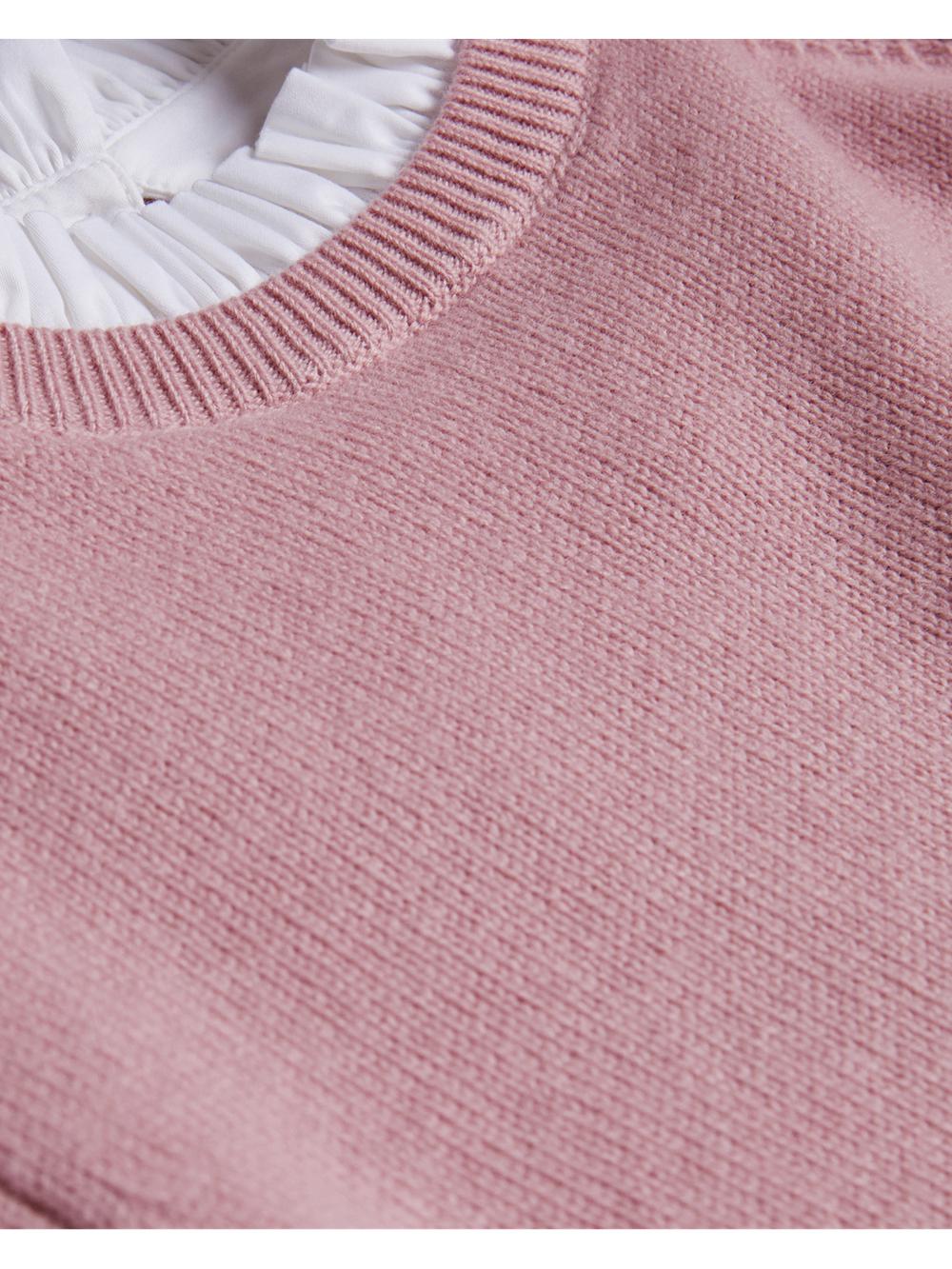 Jerséis Ted Baker LISSIAH - Bobble Detail Shirt Hem Knitted Mujer Rosas | SKRM-13926