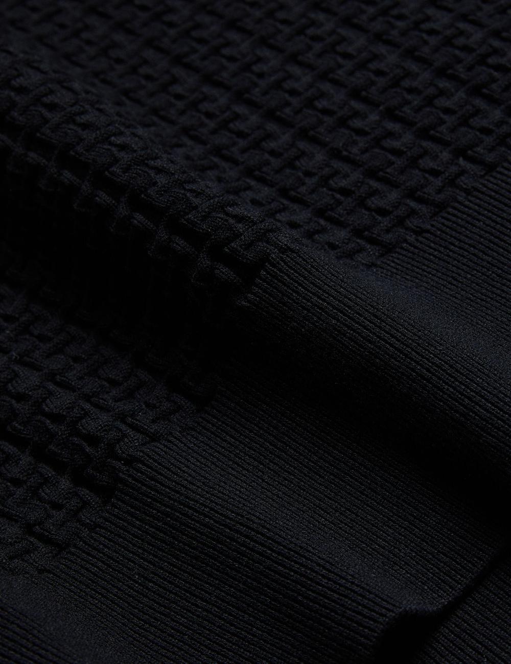 Jerséis Ted Baker TEDTYY - Textured T Jacquard Knitted Mujer Negras | CZTG-19427