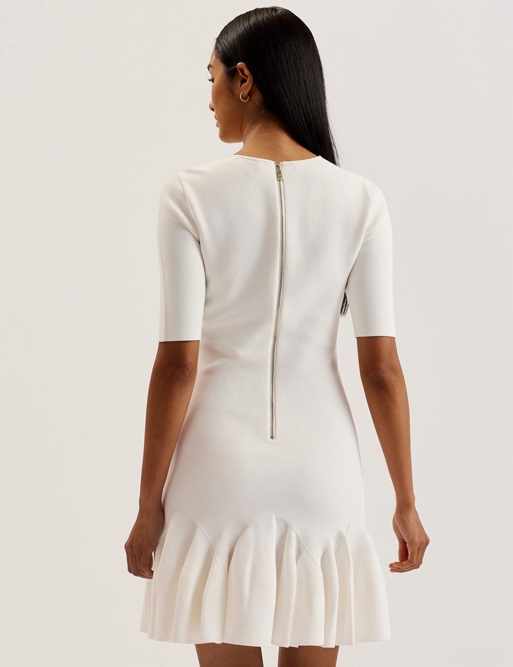 Mini Vestido Ted Baker ALZANN Mujer Ivory | UBTL-48031