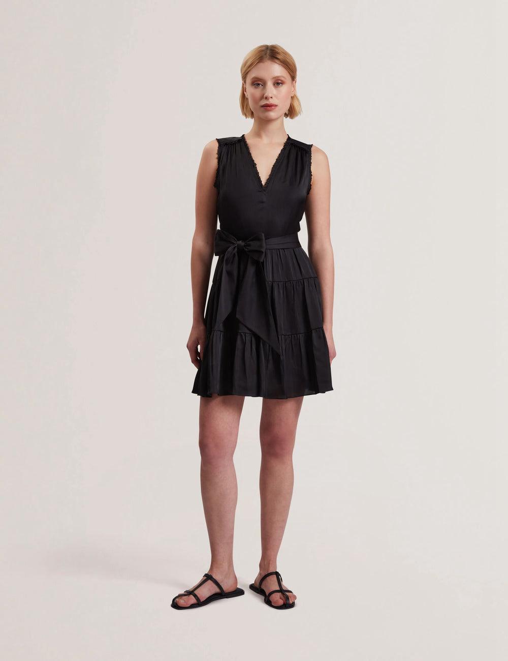 Mini Vestido Ted Baker OTIANA - Sleeveless Waistred Mujer Negras | YGTR-61980