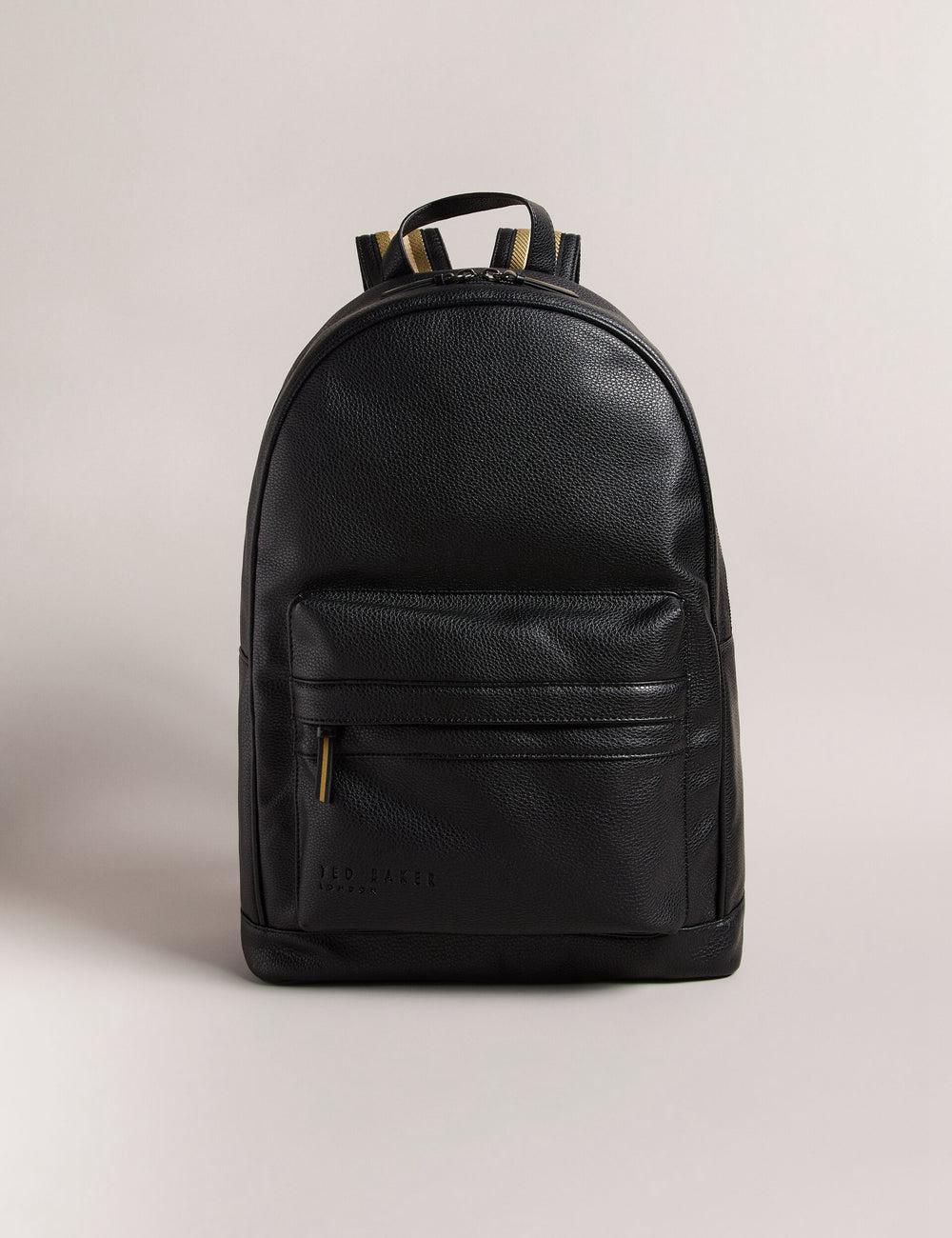 Mochilas Ted Baker KAILEB - Webbing Strap Faux Leather Hombre Negras | KJZW-08723