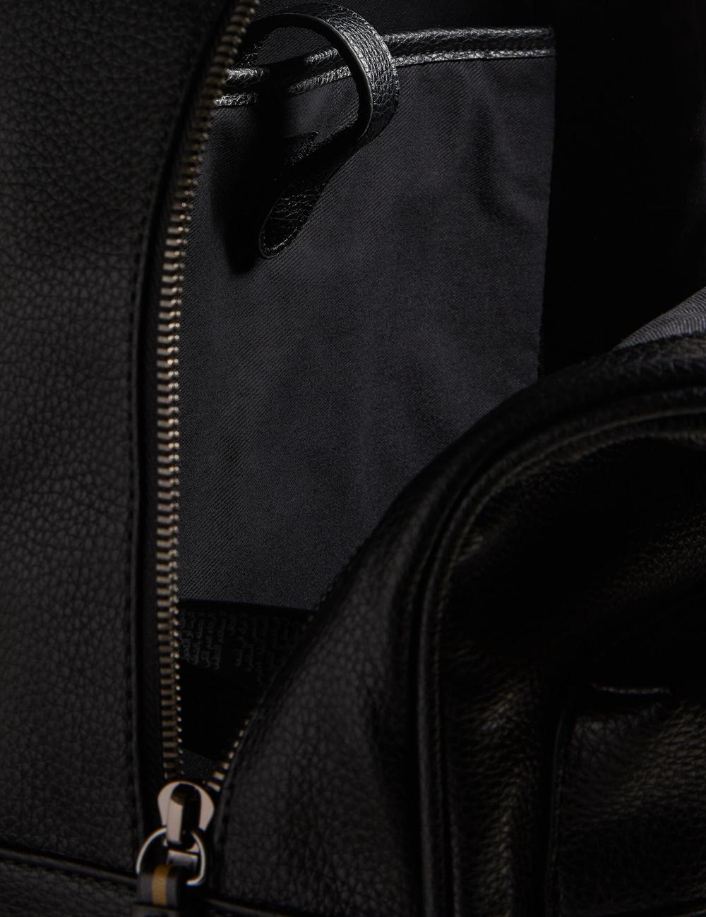 Mochilas Ted Baker KAILEB - Webbing Strap Faux Leather Hombre Negras | KJZW-08723