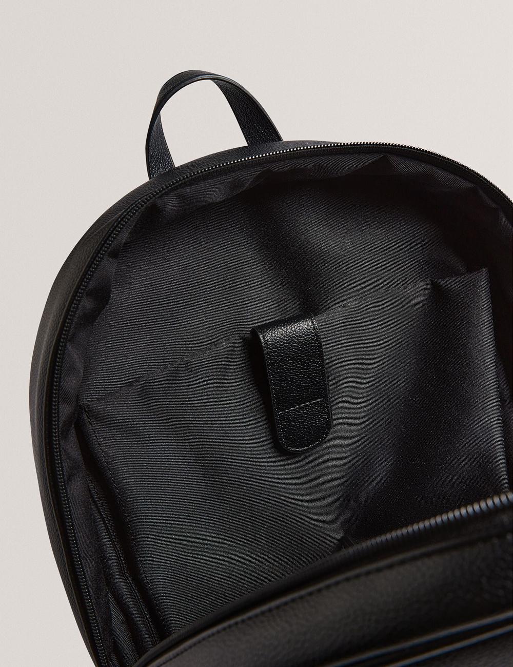 Mochilas Ted Baker KEVIIN - Faux Leather Striped Panel Hombre Negras | DCFN-53801