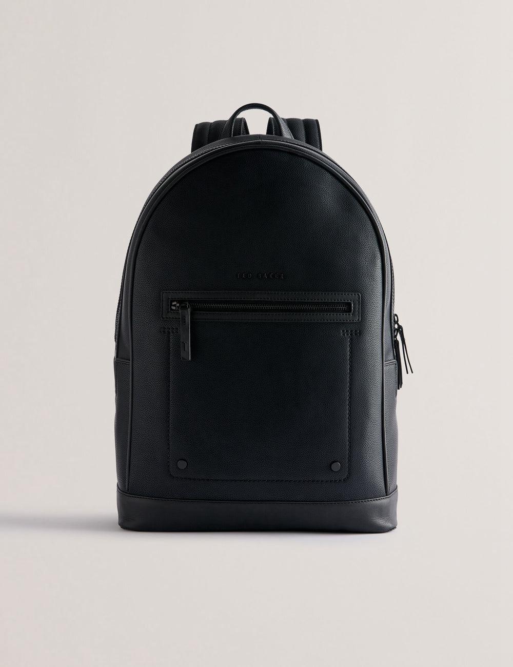 Mochilas Ted Baker LANSEN - Textured Bonded Leather Hombre Negras | PIZN-83250