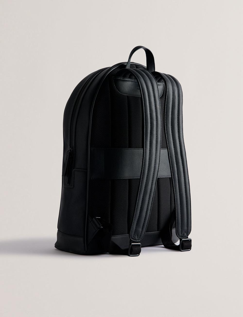 Mochilas Ted Baker LANSEN - Textured Bonded Leather Hombre Negras | PIZN-83250