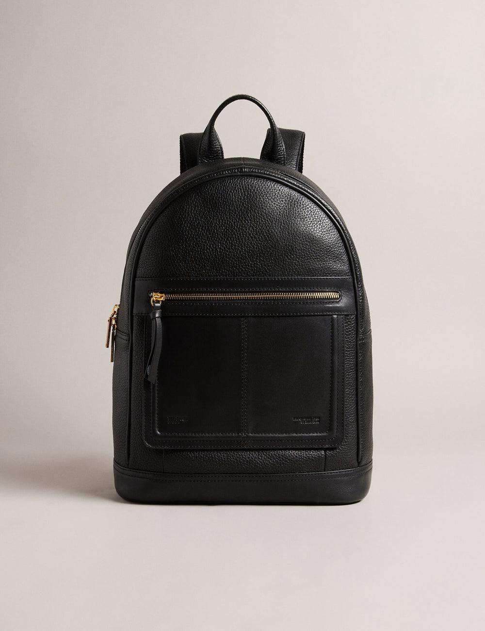 Mochilas Ted Baker NISHAY - Leather Zip Pocket Laptop Mujer Negras | QGJP-64930
