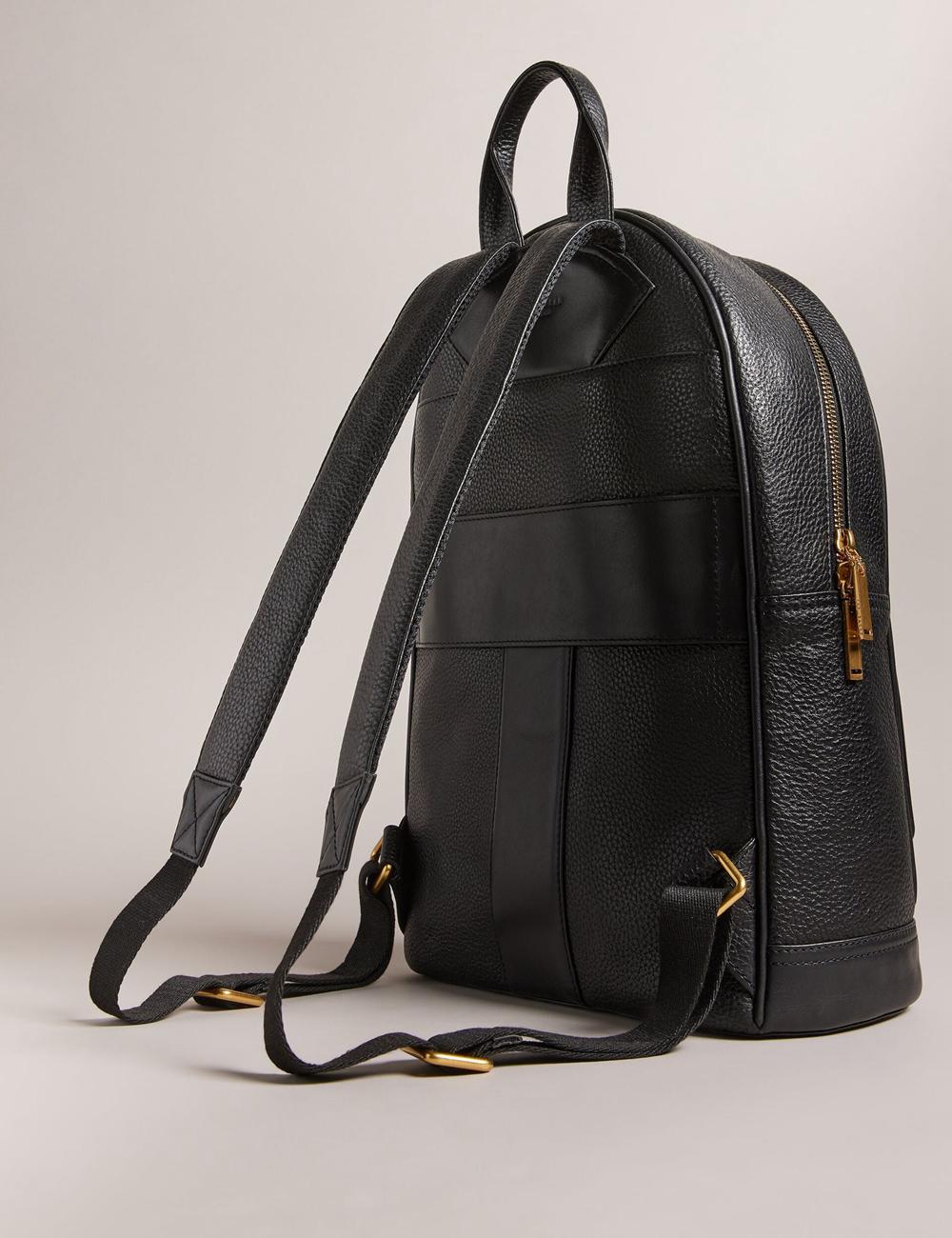 Mochilas Ted Baker NISHAY - Leather Zip Pocket Laptop Mujer Negras | QGJP-64930