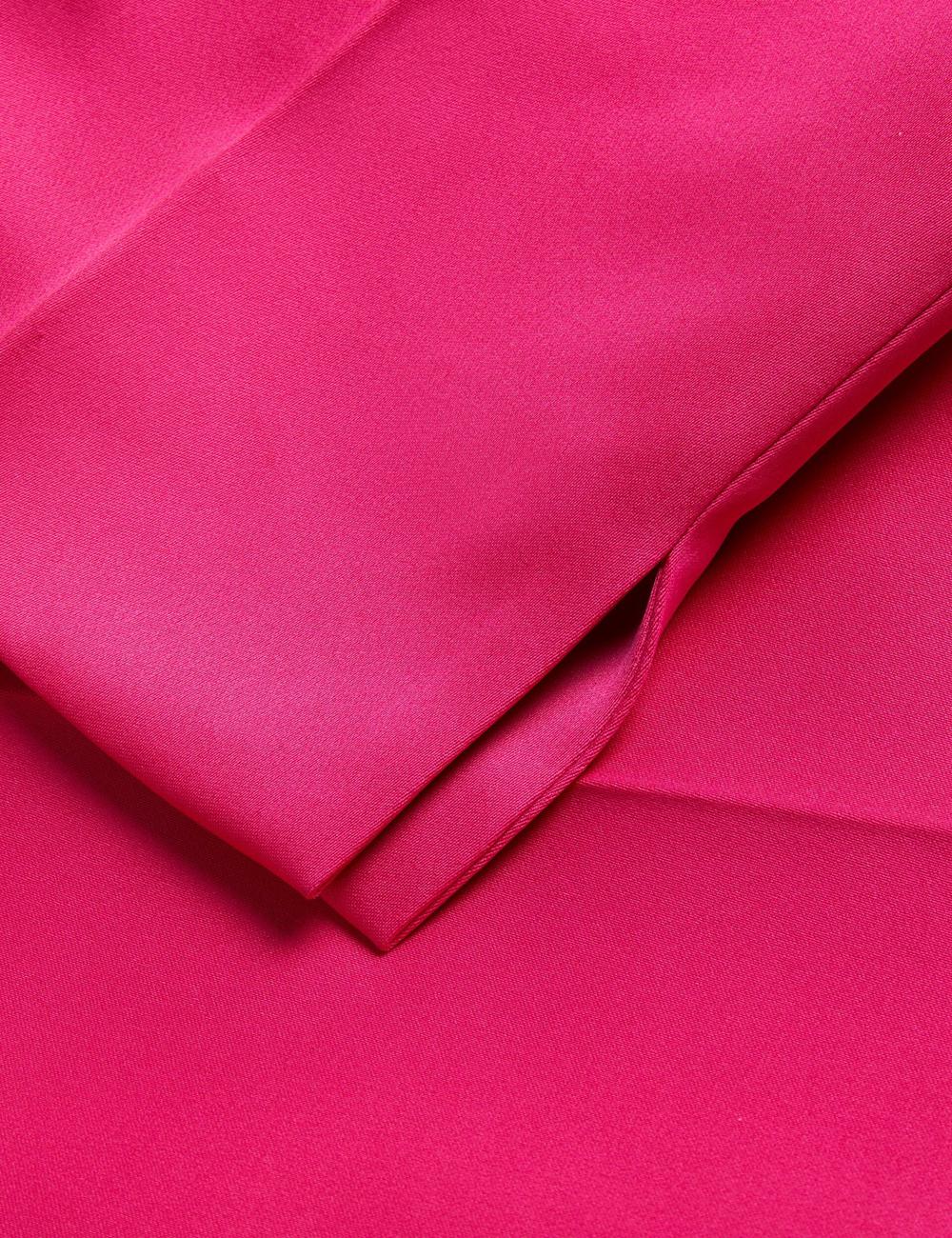 Pantalones Ted Baker AKENIT - Satin Tailored Slim Leg Mujer Fucsia | UERK-48079