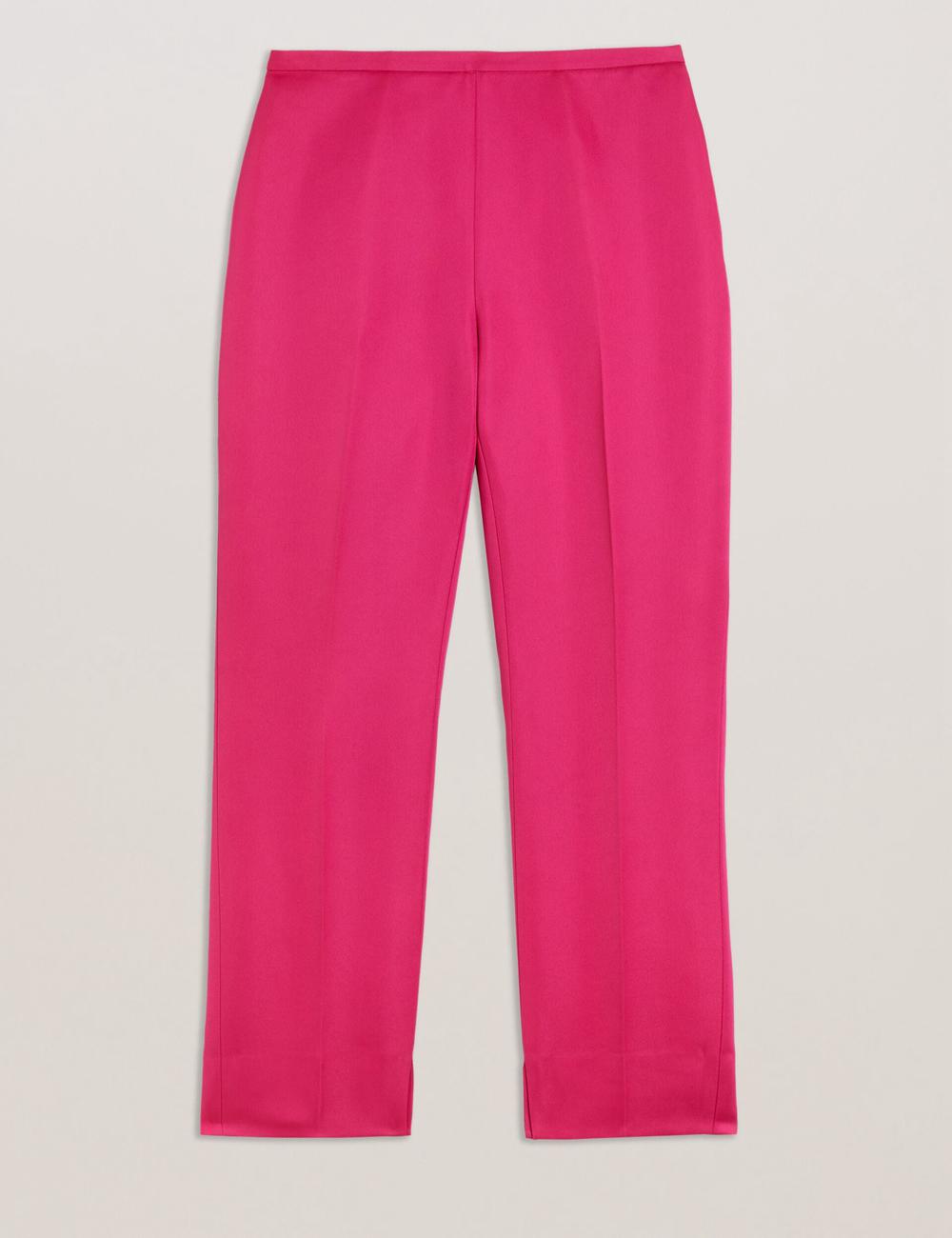 Pantalones Ted Baker AKENIT - Satin Tailored Slim Leg Mujer Fucsia | UERK-48079