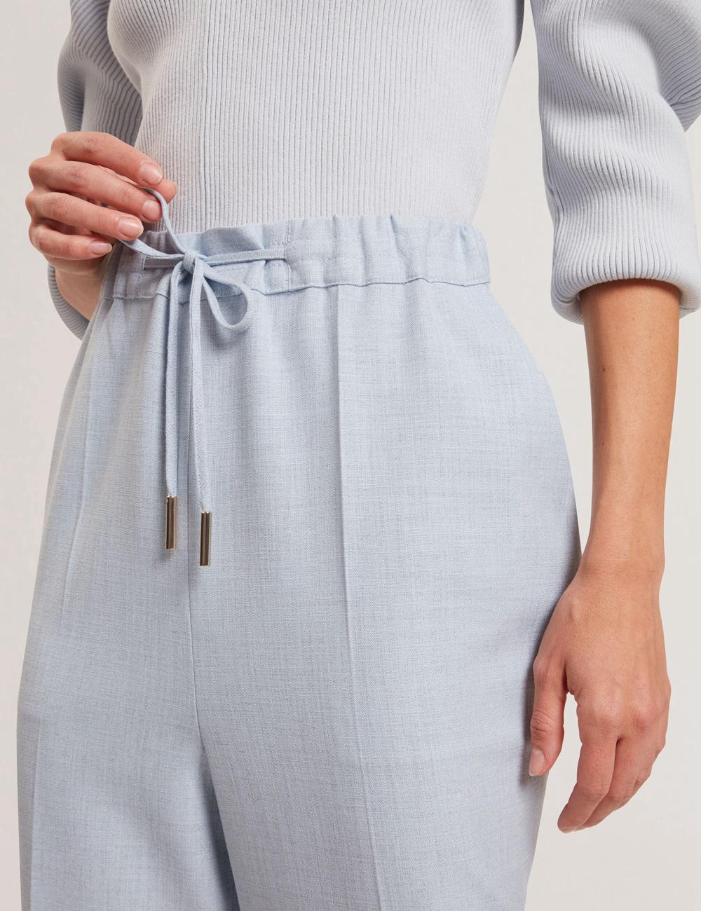 Pantalones Ted Baker BALLIA - Elasticated Waist Tailored Tapered Mujer Azules | UTWI-70915