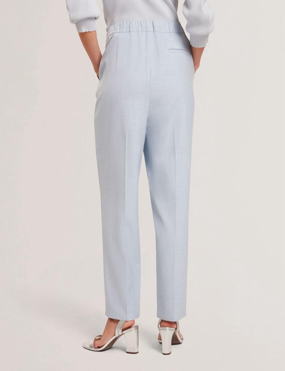 Pantalones Ted Baker BALLIA - Elasticated Waist Tailored Tapered Mujer Azules | UTWI-70915