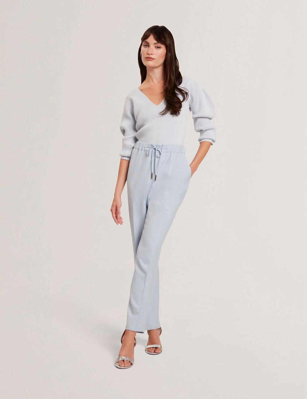 Pantalones Ted Baker BALLIA - Elasticated Waist Tailored Tapered Mujer Azules | UTWI-70915