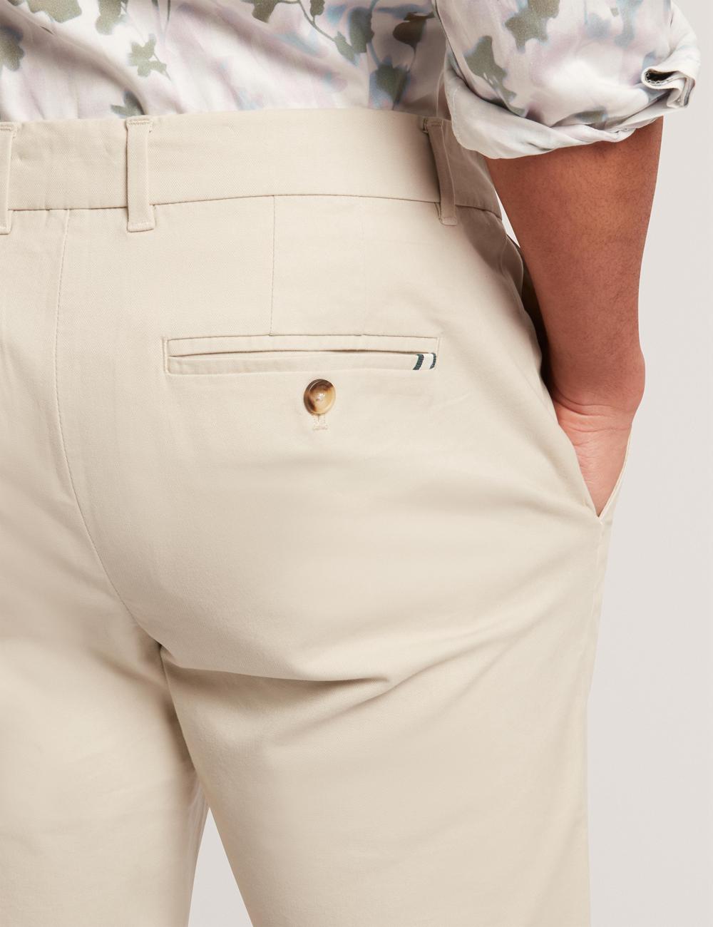 Pantalones Ted Baker BATFORD - Slim Fit Cotton Blend Chinos Hombre Tan | ATWD-92850