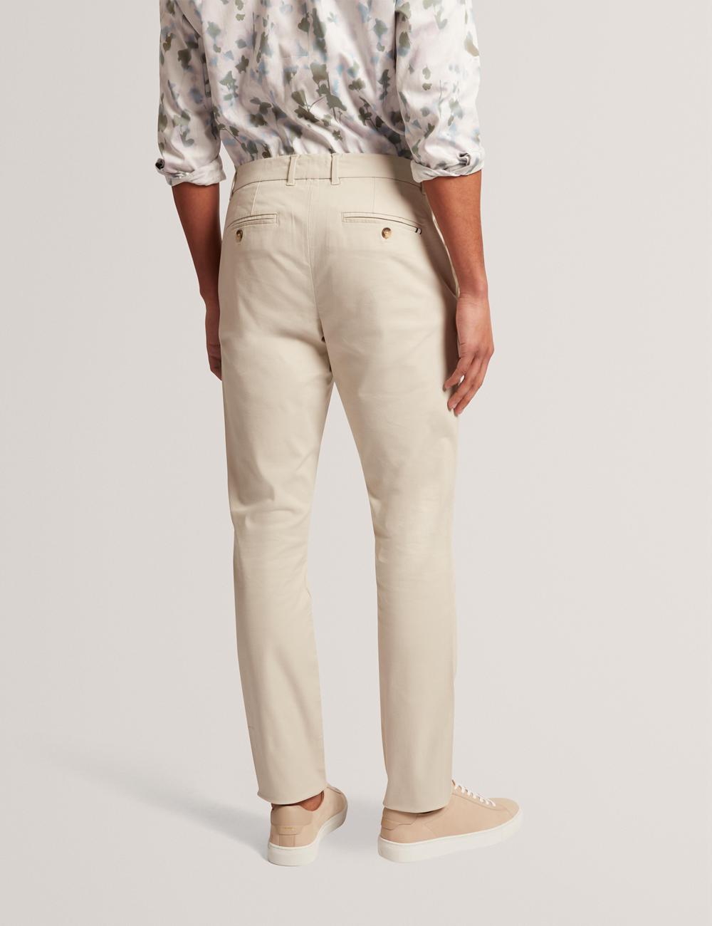 Pantalones Ted Baker BATFORD - Slim Fit Cotton Blend Chinos Hombre Tan | ATWD-92850