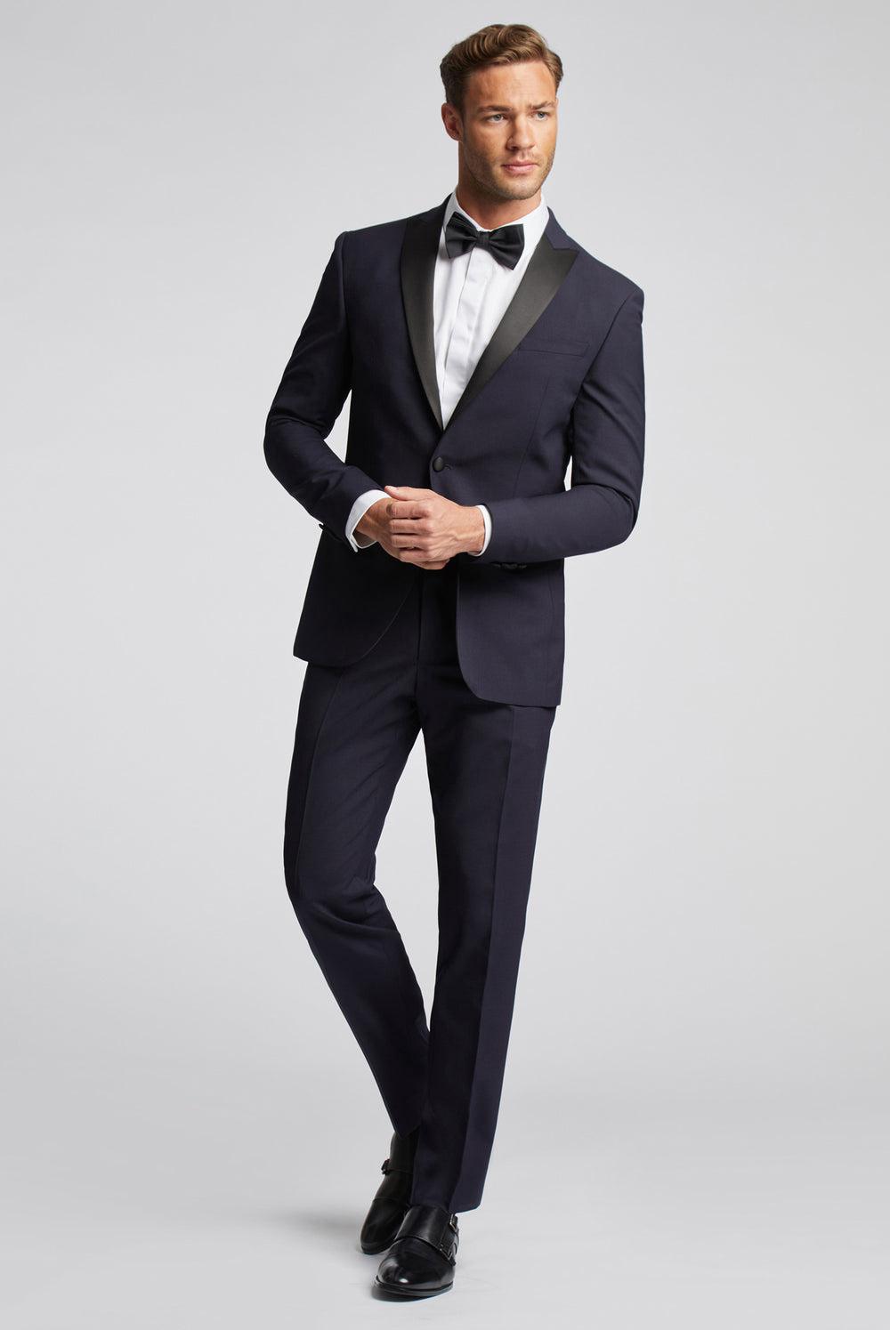 Pantalones Ted Baker BREENTS - Slim Fit Navy Tuxedo Hombre Azul Marino | TCEN-60458