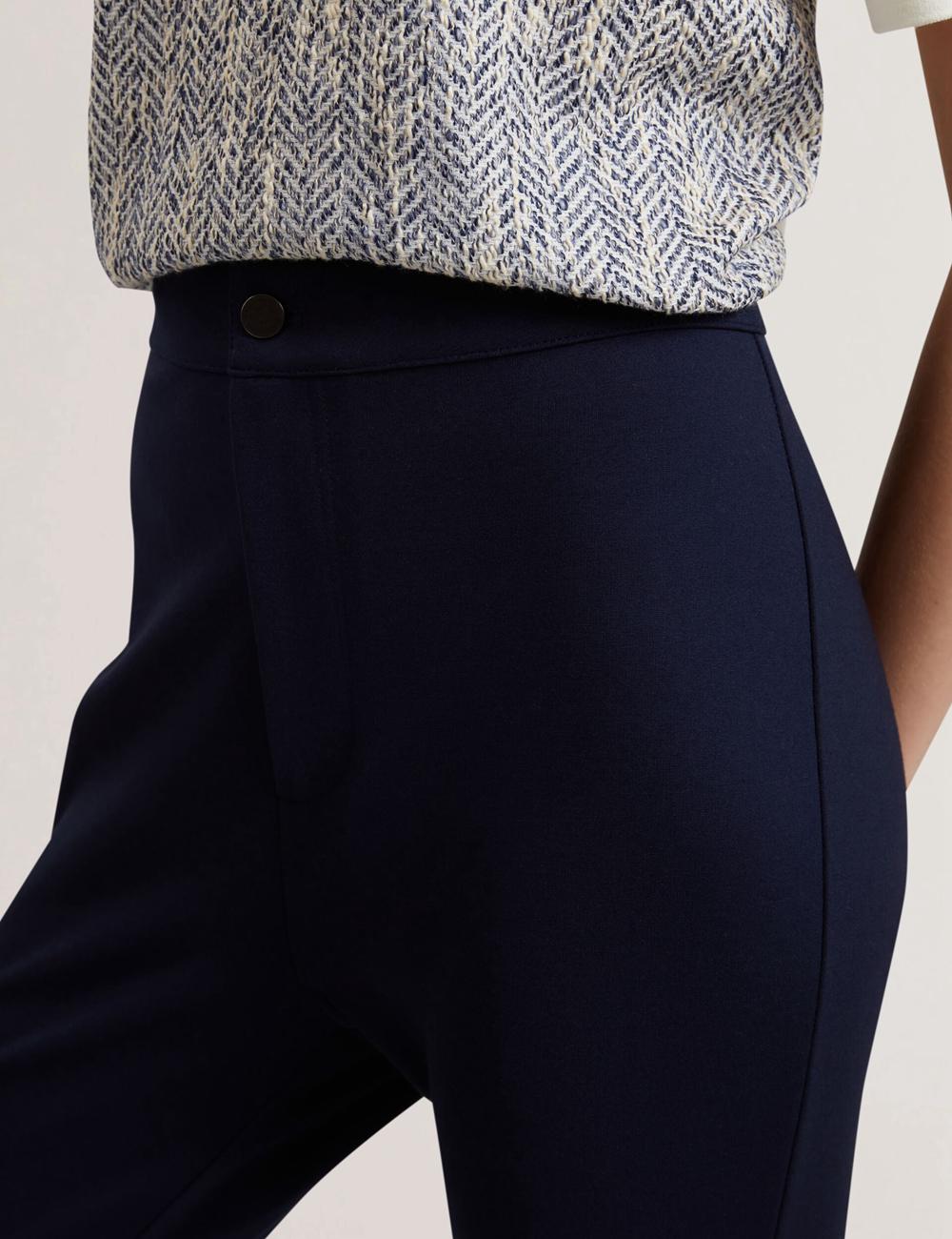 Pantalones Ted Baker FELINDA - Fly Front Stretchy Mujer Azul Marino | GVKU-07184