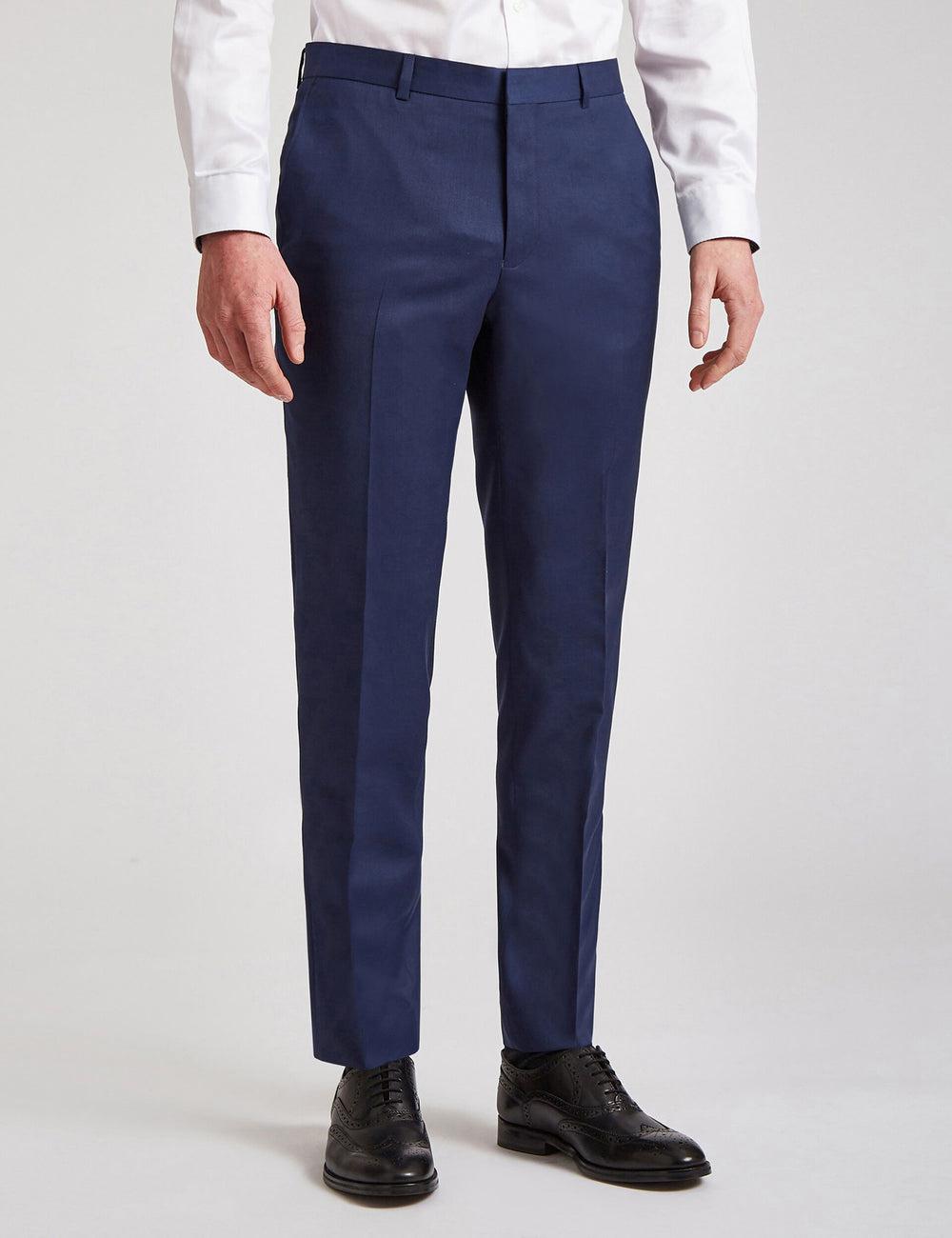 Pantalones Ted Baker FINLAYTS - Twill Wool Slim Fit Suit Hombre Azules | ZXPH-72365