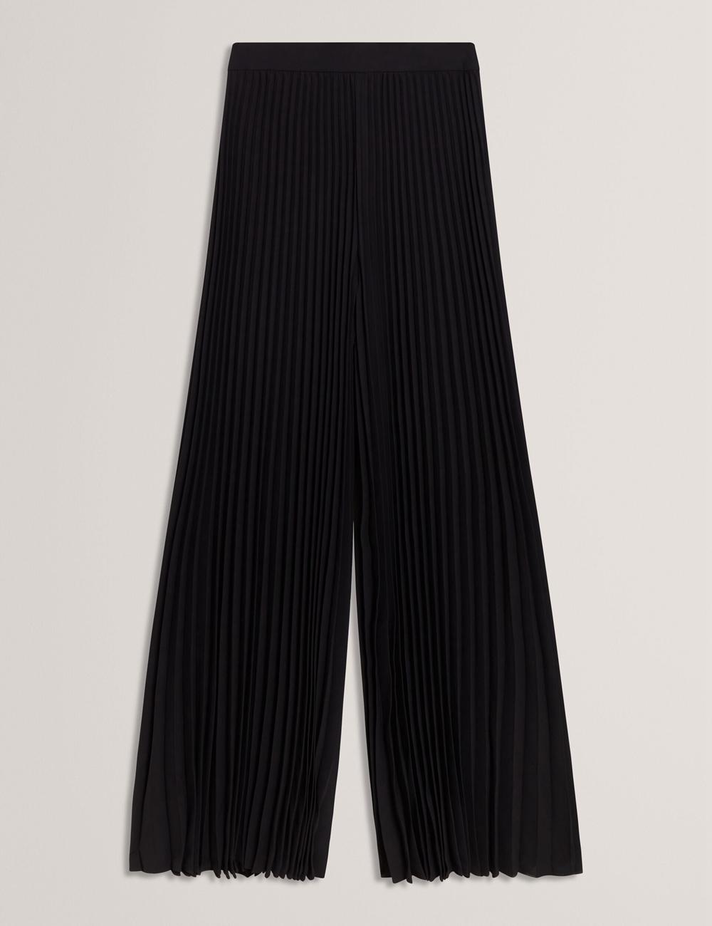 Pantalones Ted Baker HARYX - Pleated Wide Leg Palazzo Mujer Negras | NPFY-41025