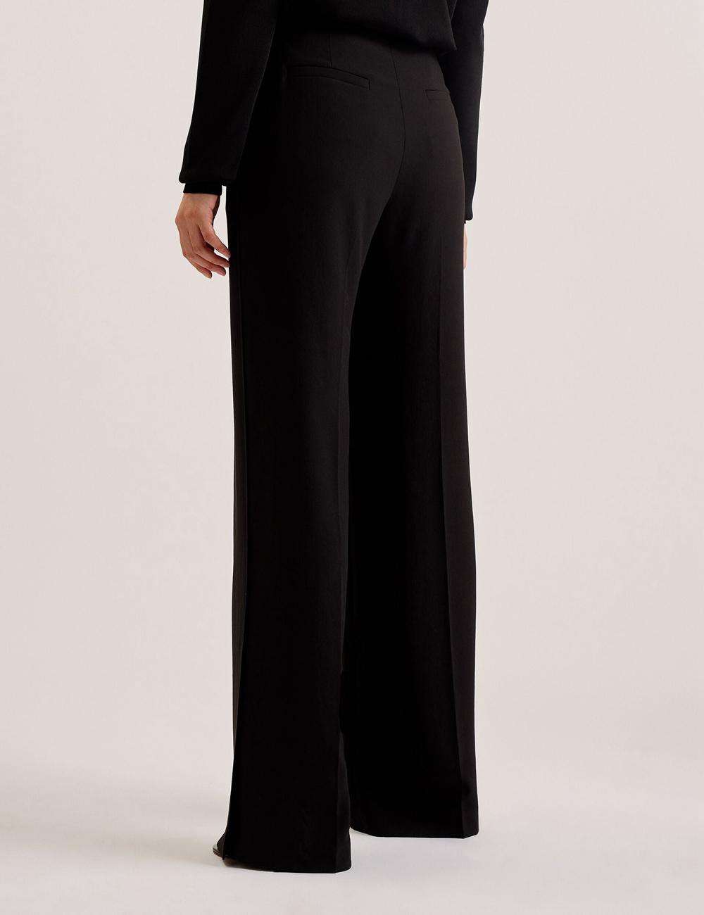 Pantalones Ted Baker INUT - Tailored High Waist Wide Leg Mujer Negras | KLJO-58934