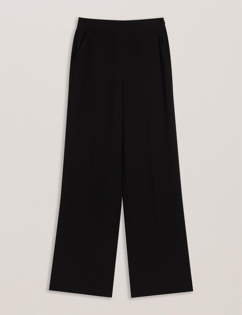 Pantalones Ted Baker INUT - Tailored High Waist Wide Leg Mujer Negras | KLJO-58934