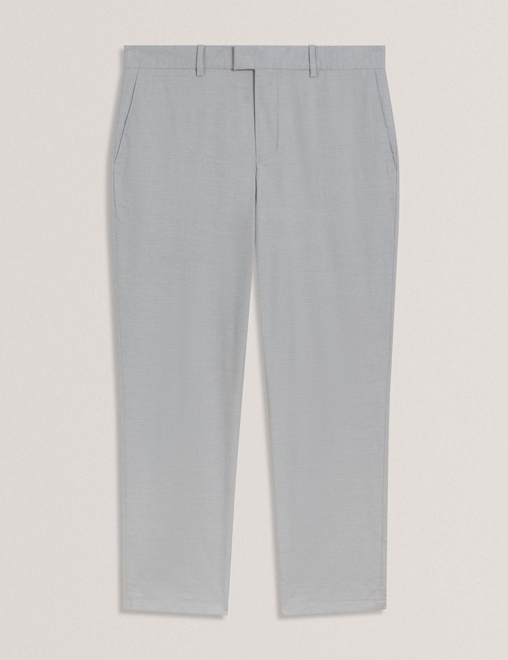 Pantalones Ted Baker JACKUS - Regular Fit Cotton Blend Chino Hombre Azul Marino | BZIL-68124