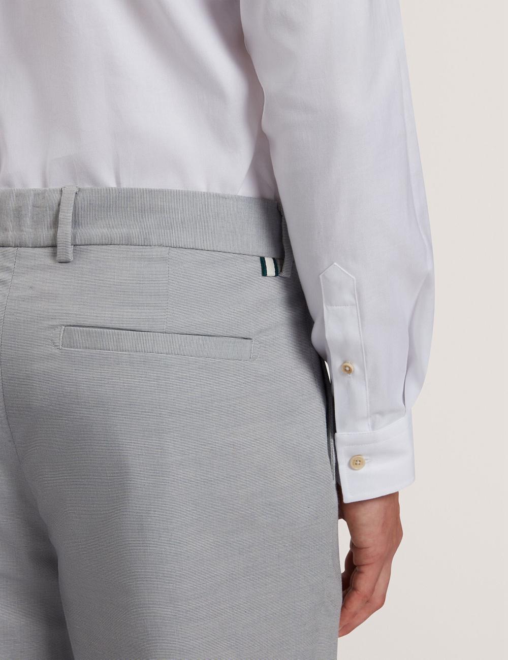 Pantalones Ted Baker JACKUS - Regular Fit Cotton Blend Chino Hombre Azul Marino | BZIL-68124
