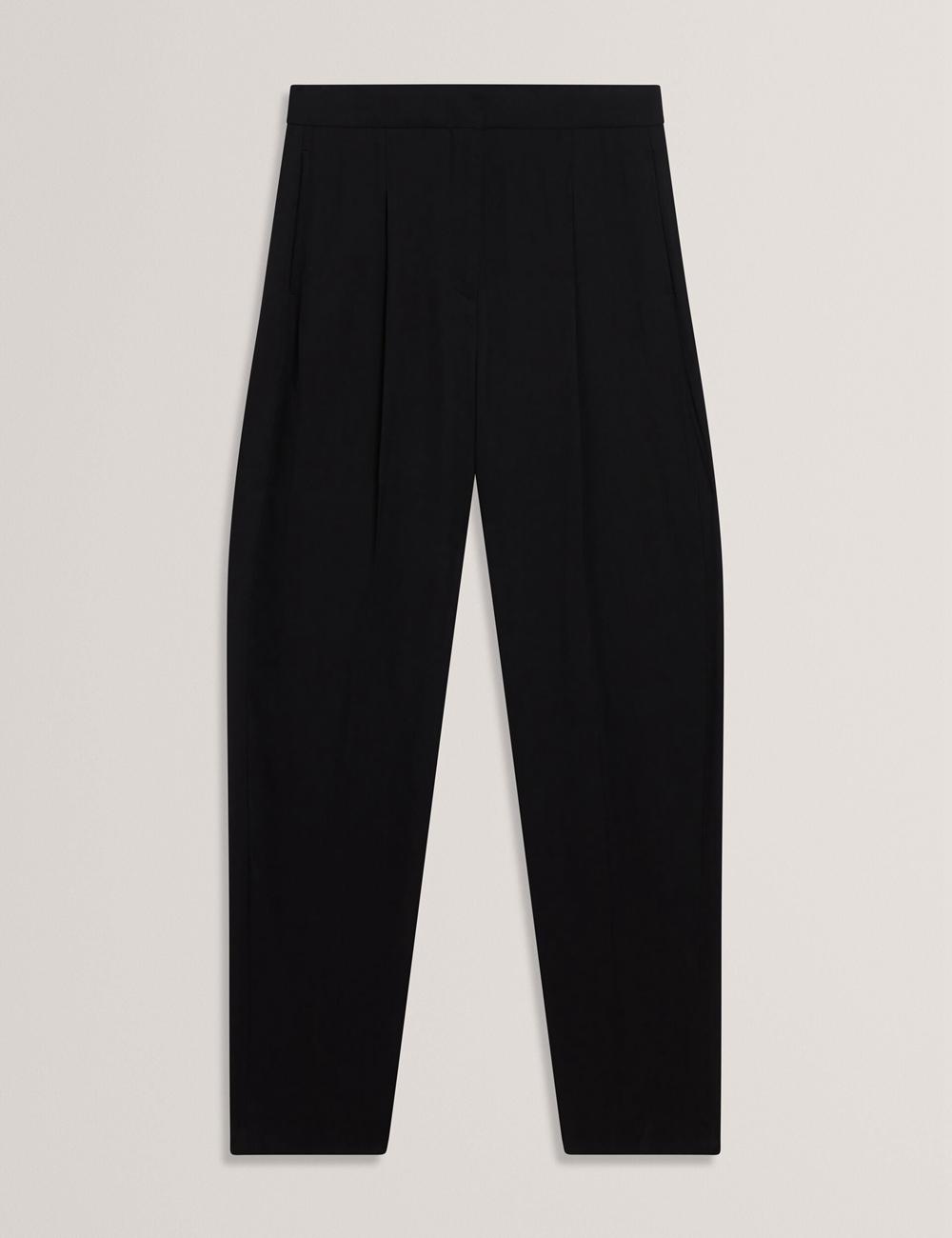 Pantalones Ted Baker KIOLLI - Wool Blend Barrel Leg Tailored Mujer Negras | PIKN-02418