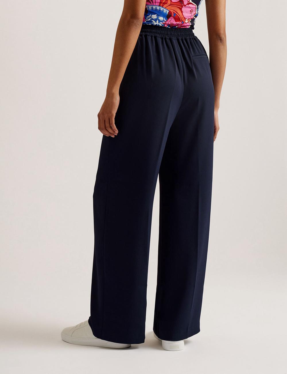 Pantalones Ted Baker LILIAAH - Wide Leg Tailored Mujer Azul Marino | AQPE-38769