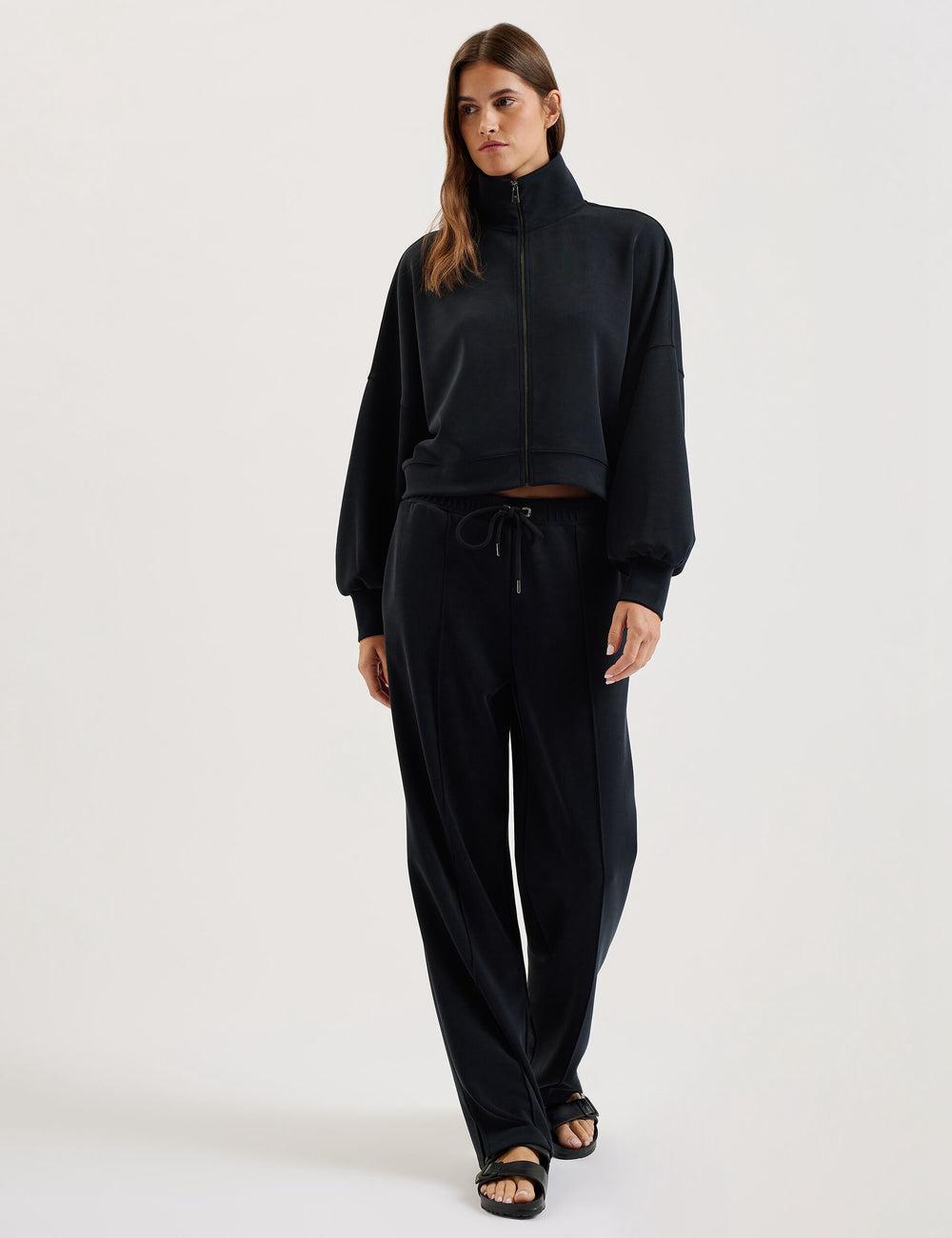 Pantalones Ted Baker NOWELLL - Straight Leg Joggers With Split Hem Mujer Negras | SPKF-40371