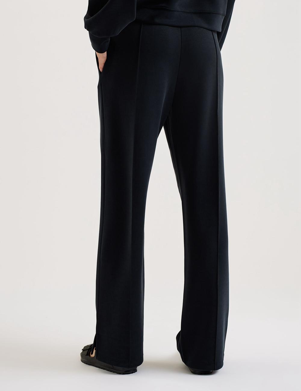 Pantalones Ted Baker NOWELLL - Straight Leg Joggers With Split Hem Mujer Negras | SPKF-40371