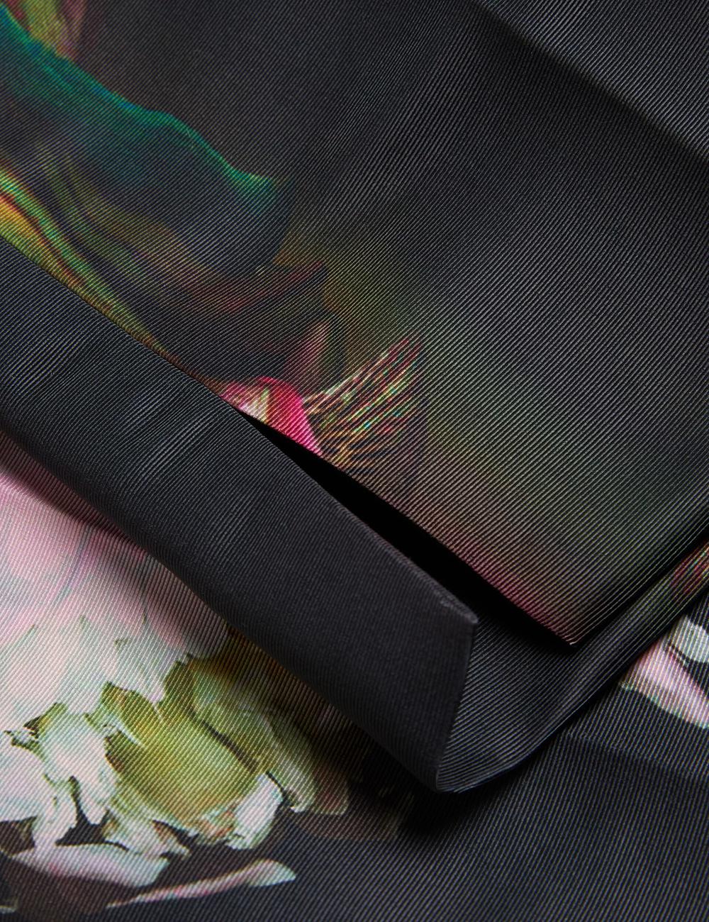 Pantalones Ted Baker OKUNIT - Tapered Leg Floral Print Tailored Mujer Negras | HXLW-86137