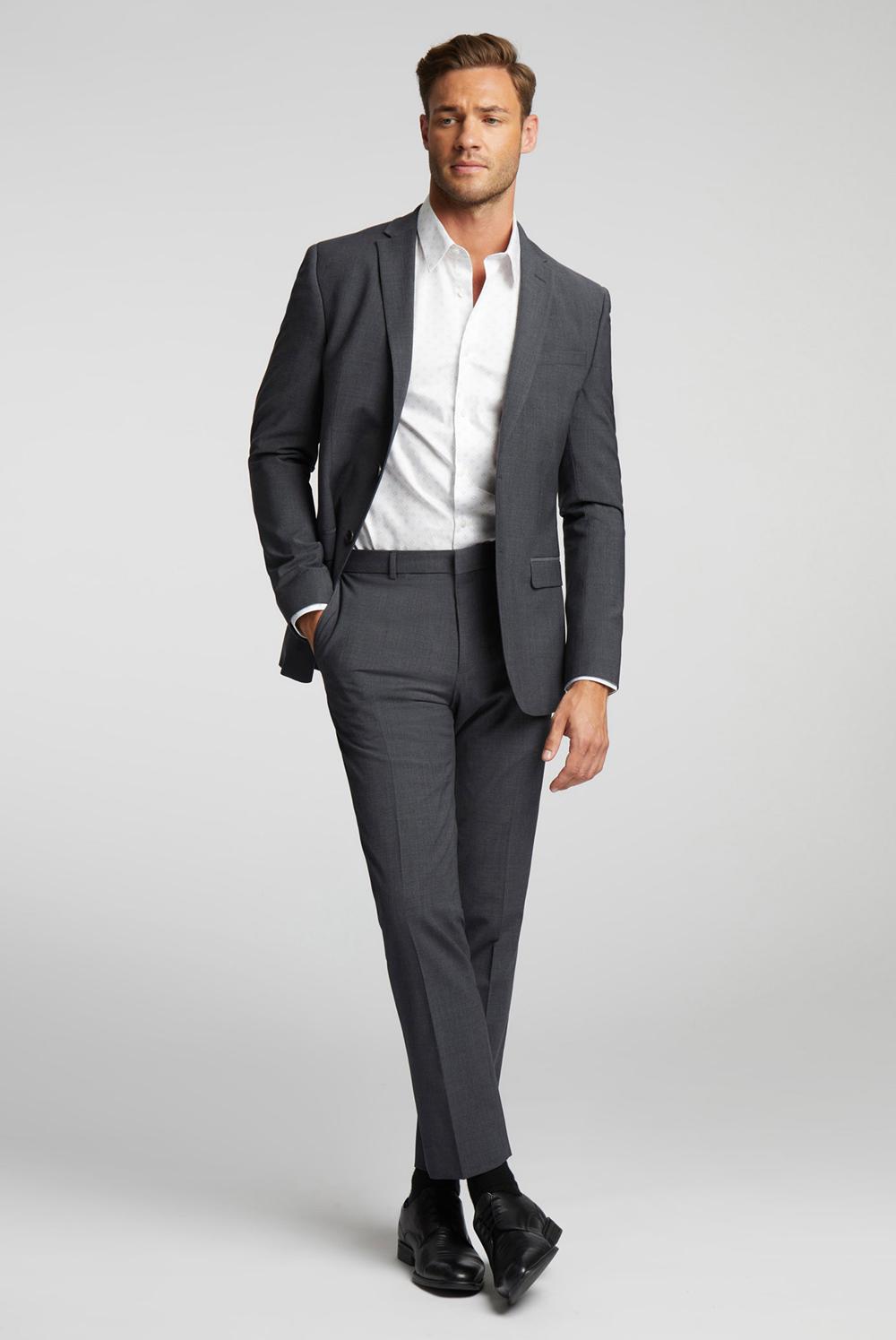 Pantalones Ted Baker PANAMA - Wool Blend Slim Fit Suit Hombre Charcoal | SFOV-17396