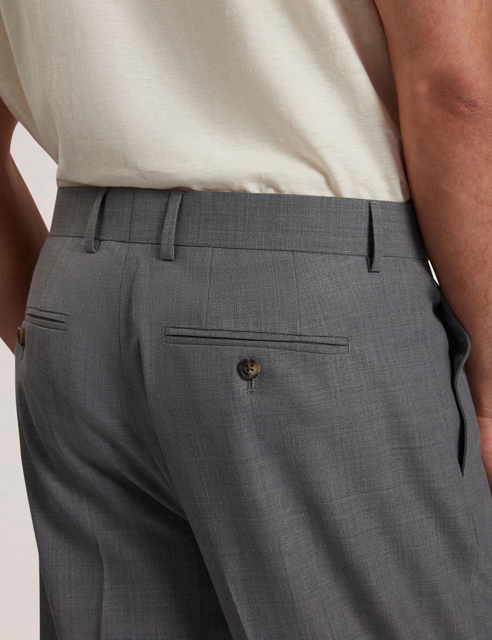 Pantalones Ted Baker SELWYNT - Lightweight Wool Blend Hombre Gris | GMYB-04963