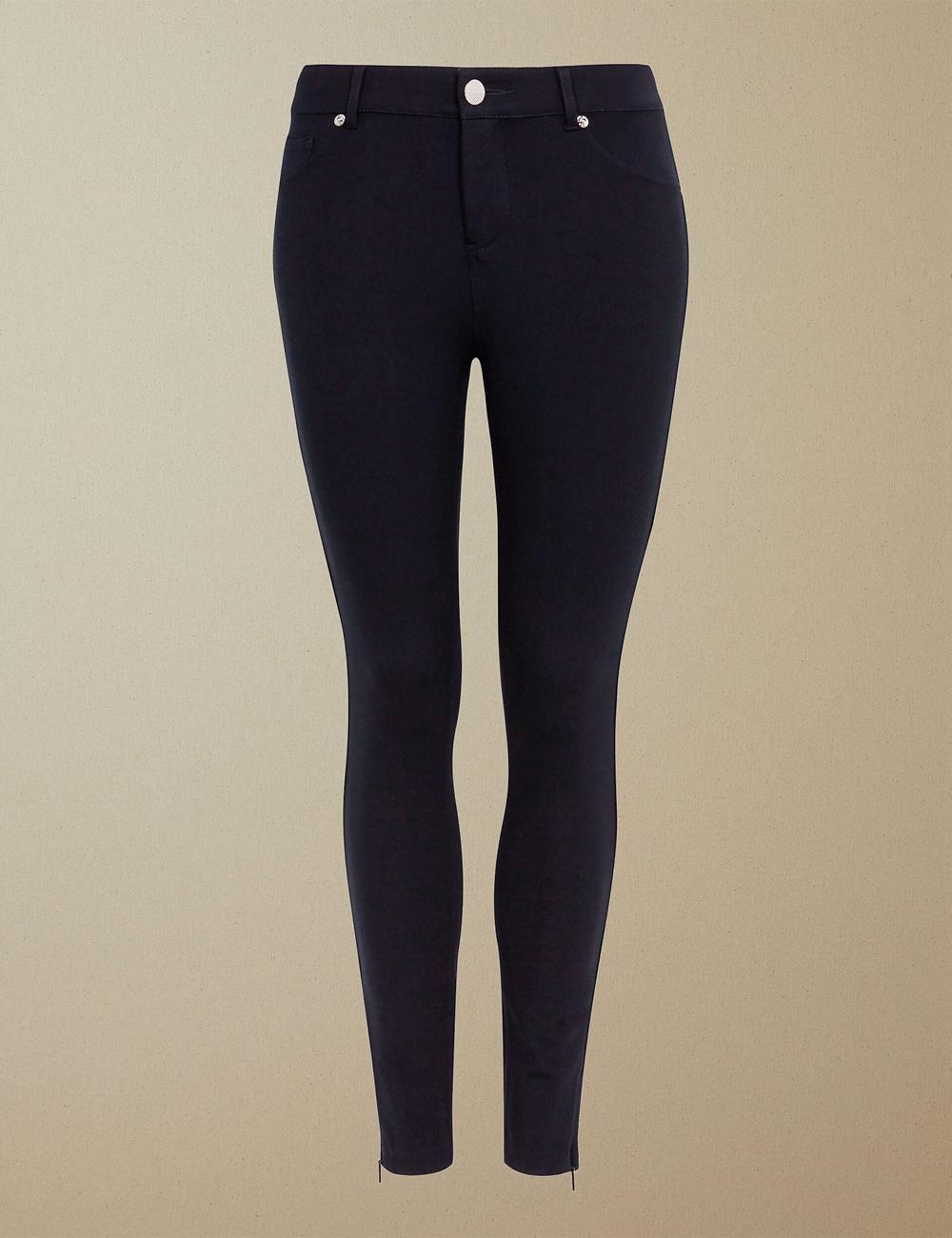 Pantalones Ted Baker STRENTI - Skinny Fit Zip Cuff Mujer Azules | KPEM-67428
