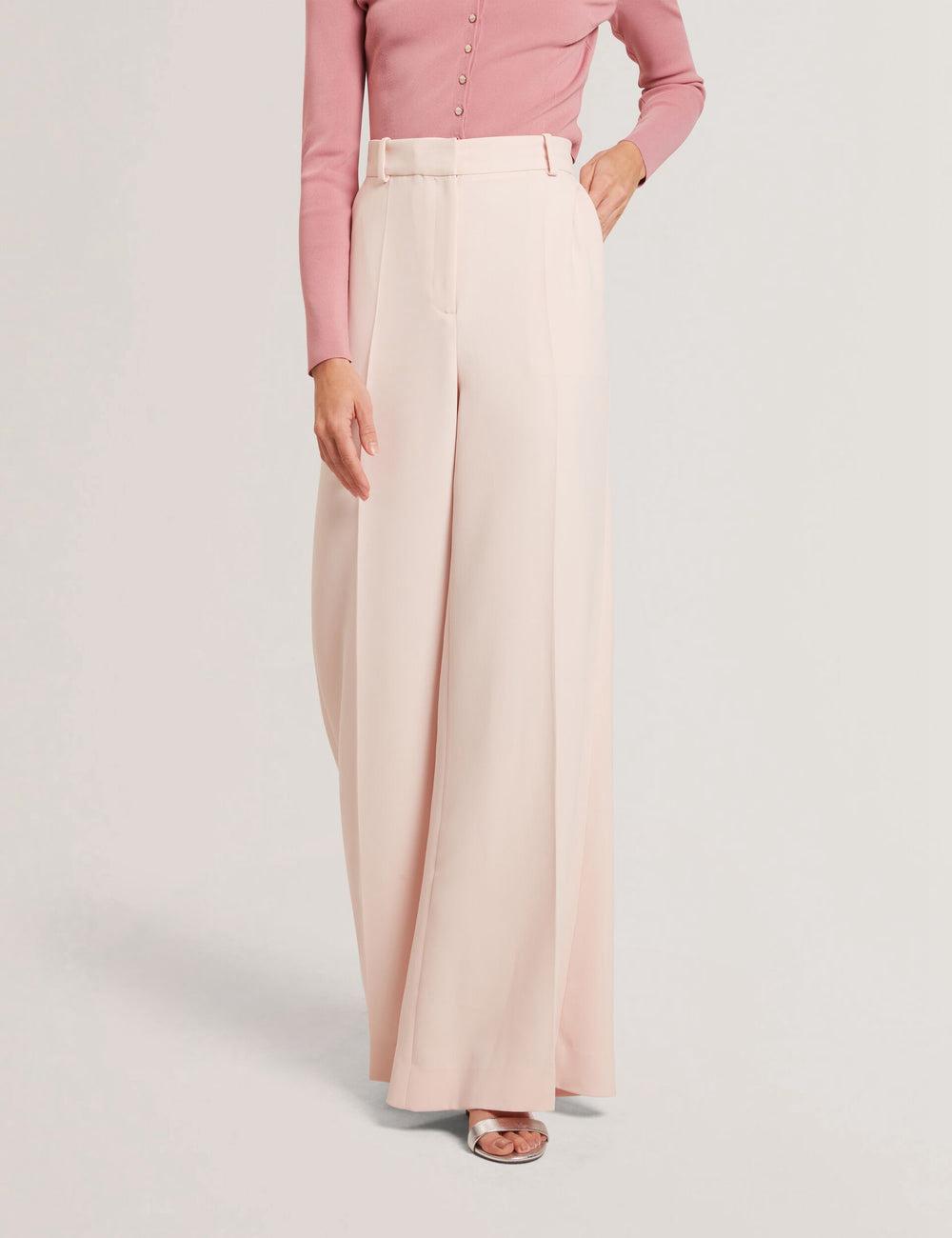 Pantalones Ted Baker TRAGAT - Ultra Wide Leg Woven Tailored Mujer Rosas | WYBJ-15482