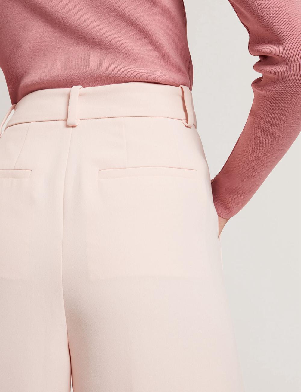Pantalones Ted Baker TRAGAT - Ultra Wide Leg Woven Tailored Mujer Rosas | WYBJ-15482