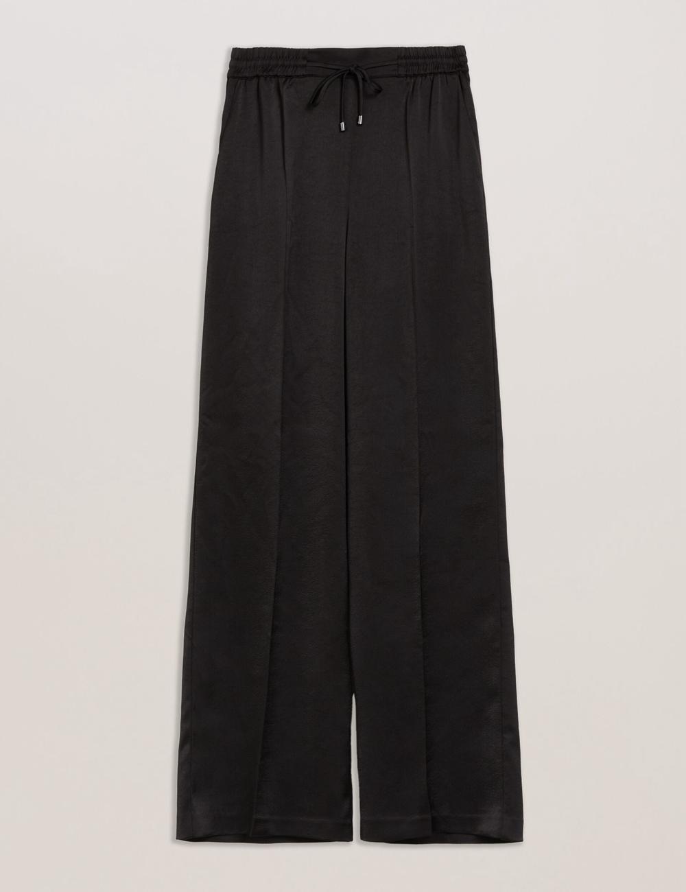 Pantalones Ted Baker UMAIBO - Satin Wide Leg Drawstring Joggers Mujer Negras | PHVL-69017