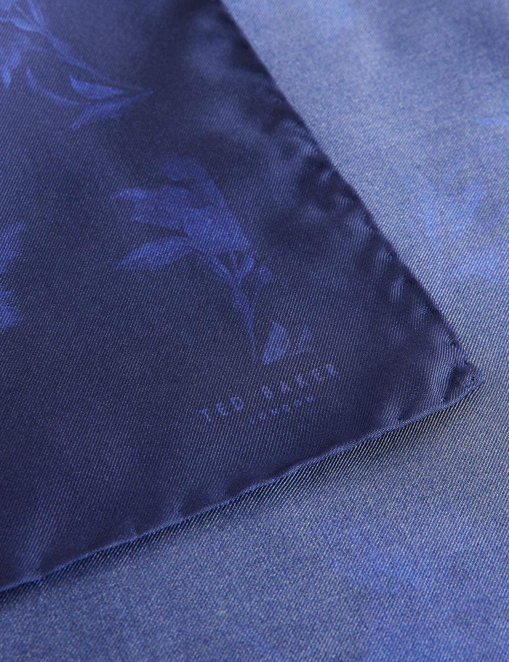 Pañuelos De Bolsillo Ted Baker AUSTINS - Two Tone Floral Silk Pocket Hombre Azul Marino | LQGE-19287